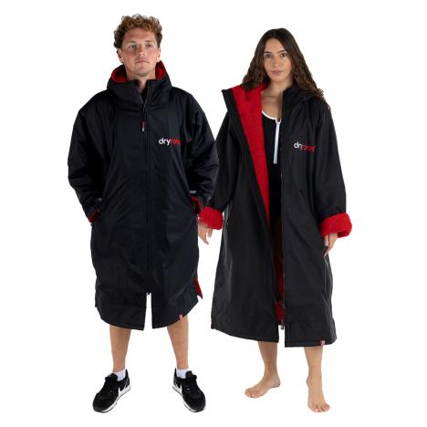 dryrobe Advance Long Sleeve Changing Robe - Black / Red £165.00